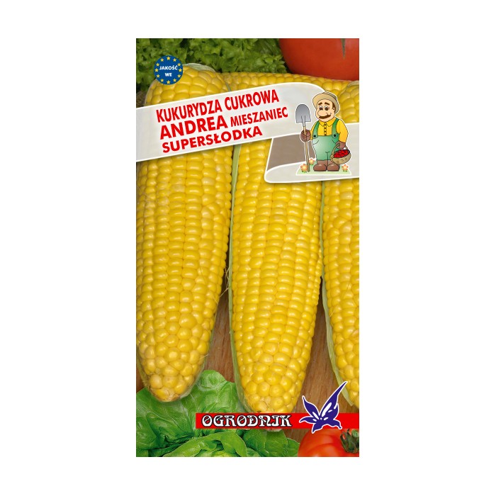 Nasiona Kukurydza cukrowa Andrea mieszaniec 5g Nasiona Kukurydza cukrowa Andrea mieszaniec 5g